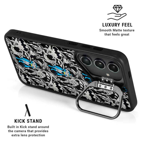 DC Comics Batman Characters Action Poses Print Galaxy S24 FE Kickstand Case